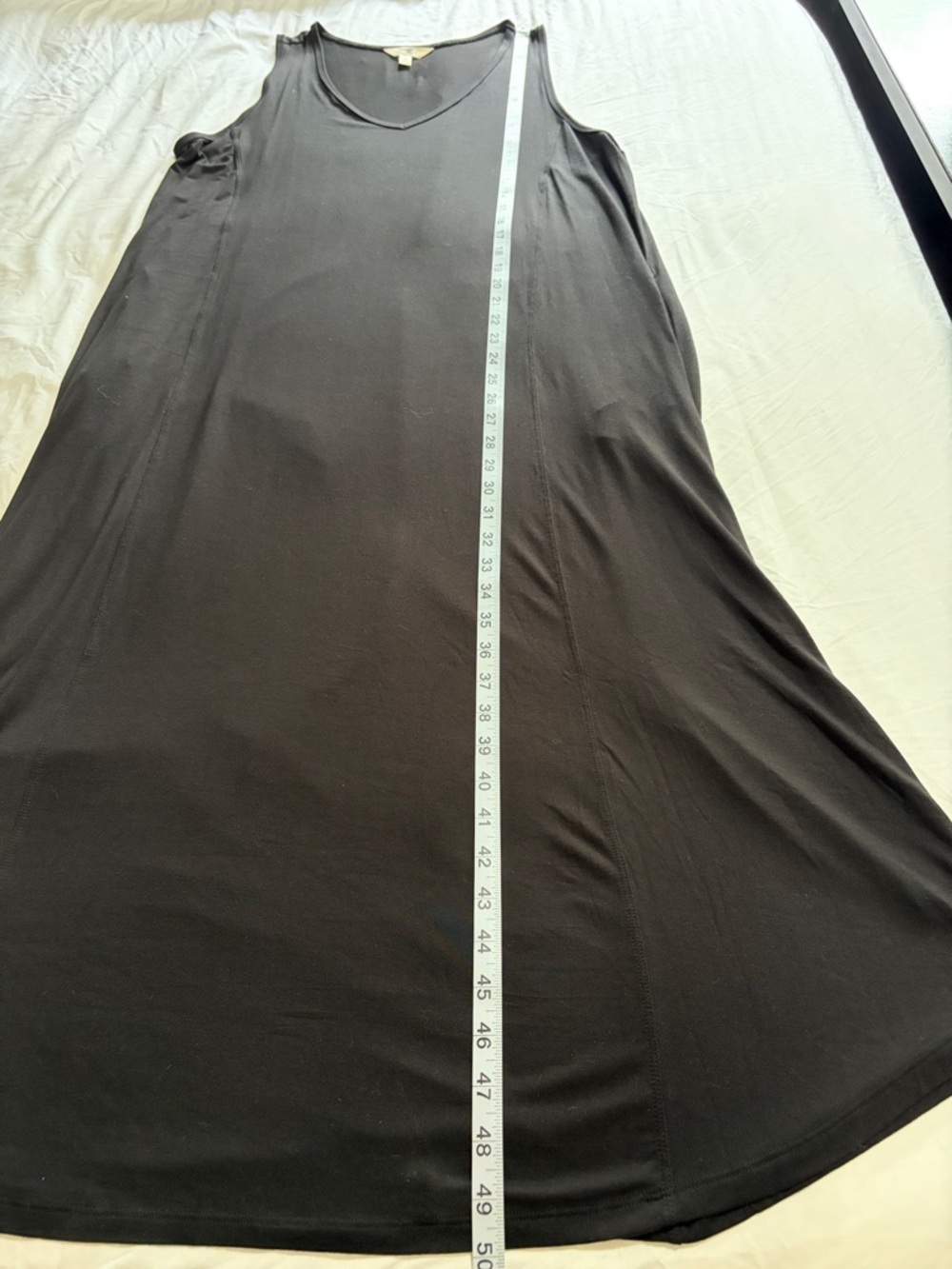 Terra & Sky NWT Black Sleeveless V-Neck Maxi Dress - Picture 6 of 10